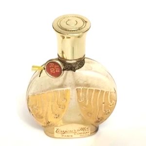 Vintage Corday Toujours Moi .25 oz Mini Perfume Bottle Red Tag Empty